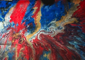 SOLD:
Stormborn 
Birth of 
the Phoenix
36" x 48"